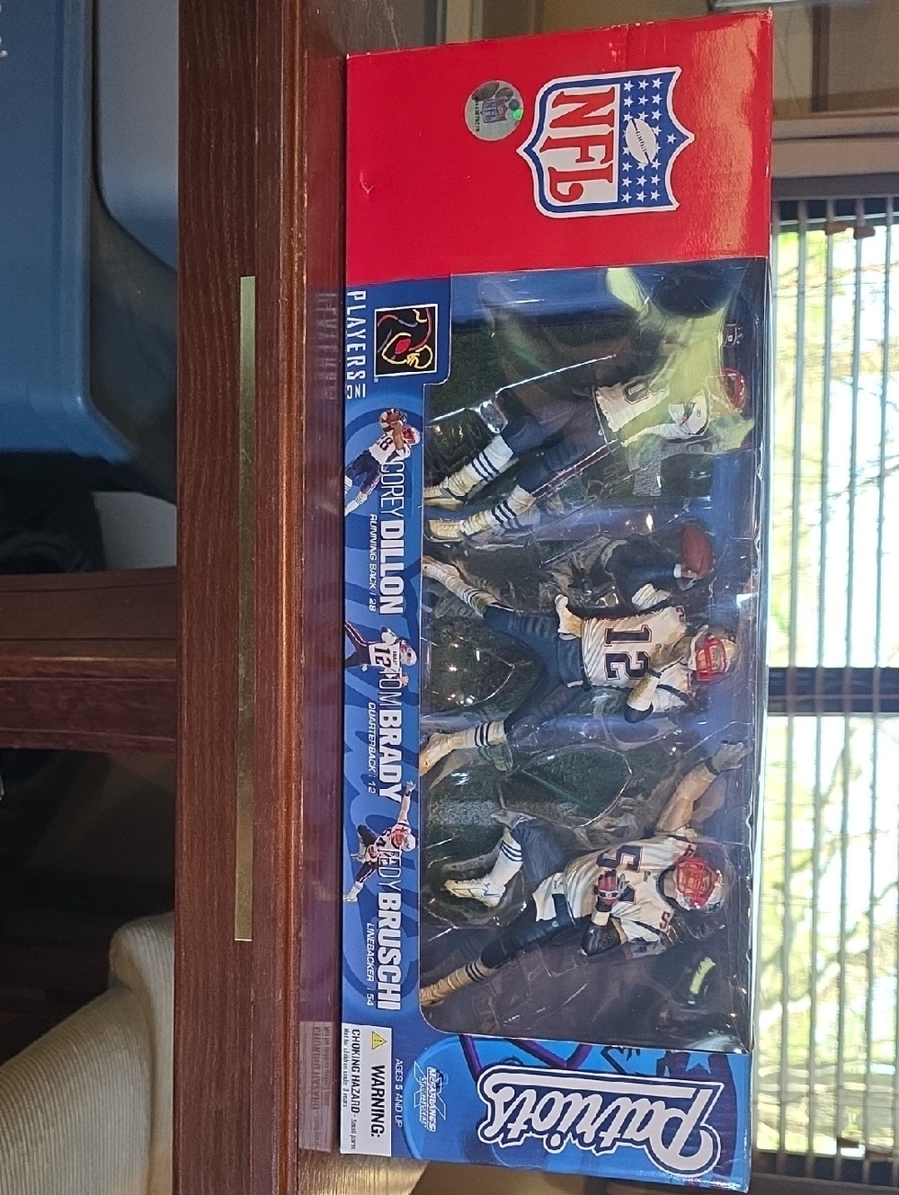 NFL Patriots Three-Figure Player Set Tom Brady, Corey Dillon And Tedy Bruschi